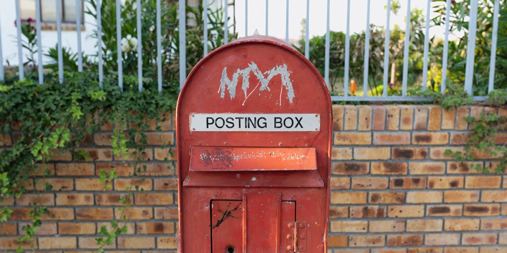 Graffitied Red Post Box